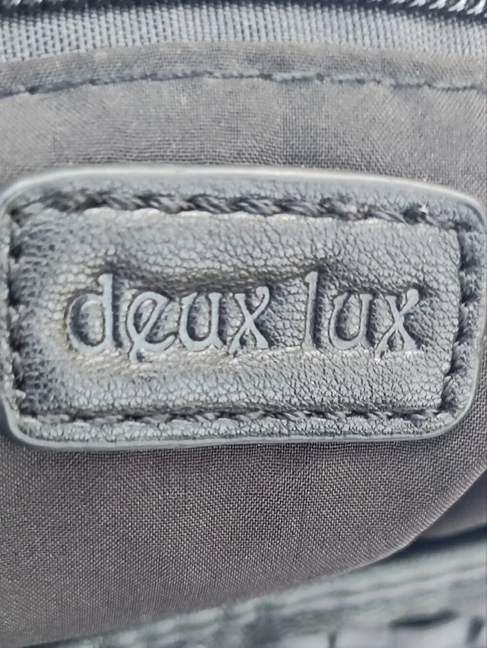 Deux Lux Black Woven Satchel